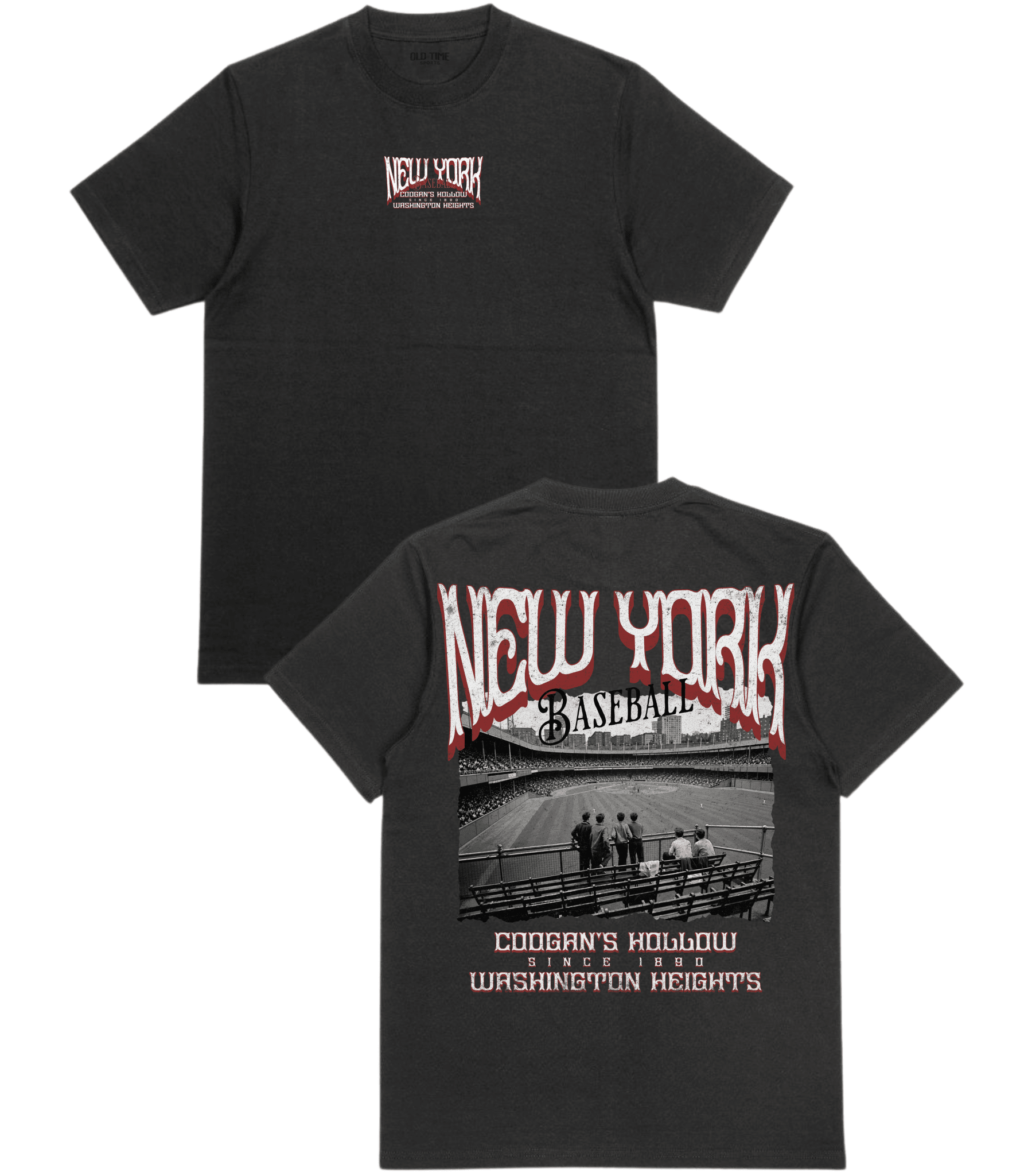 NYC Baseball Poster v2 T-Shirt - Old Time Sports