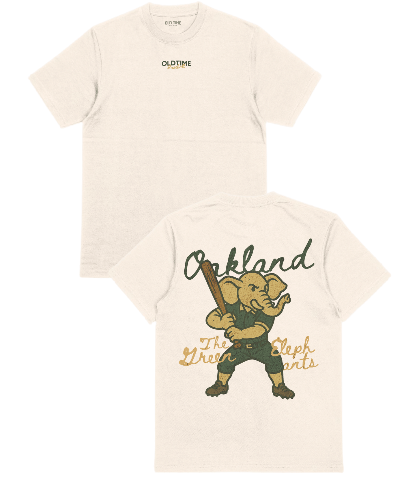 OAK Green Elephants T-Shirt - Old Time Sports