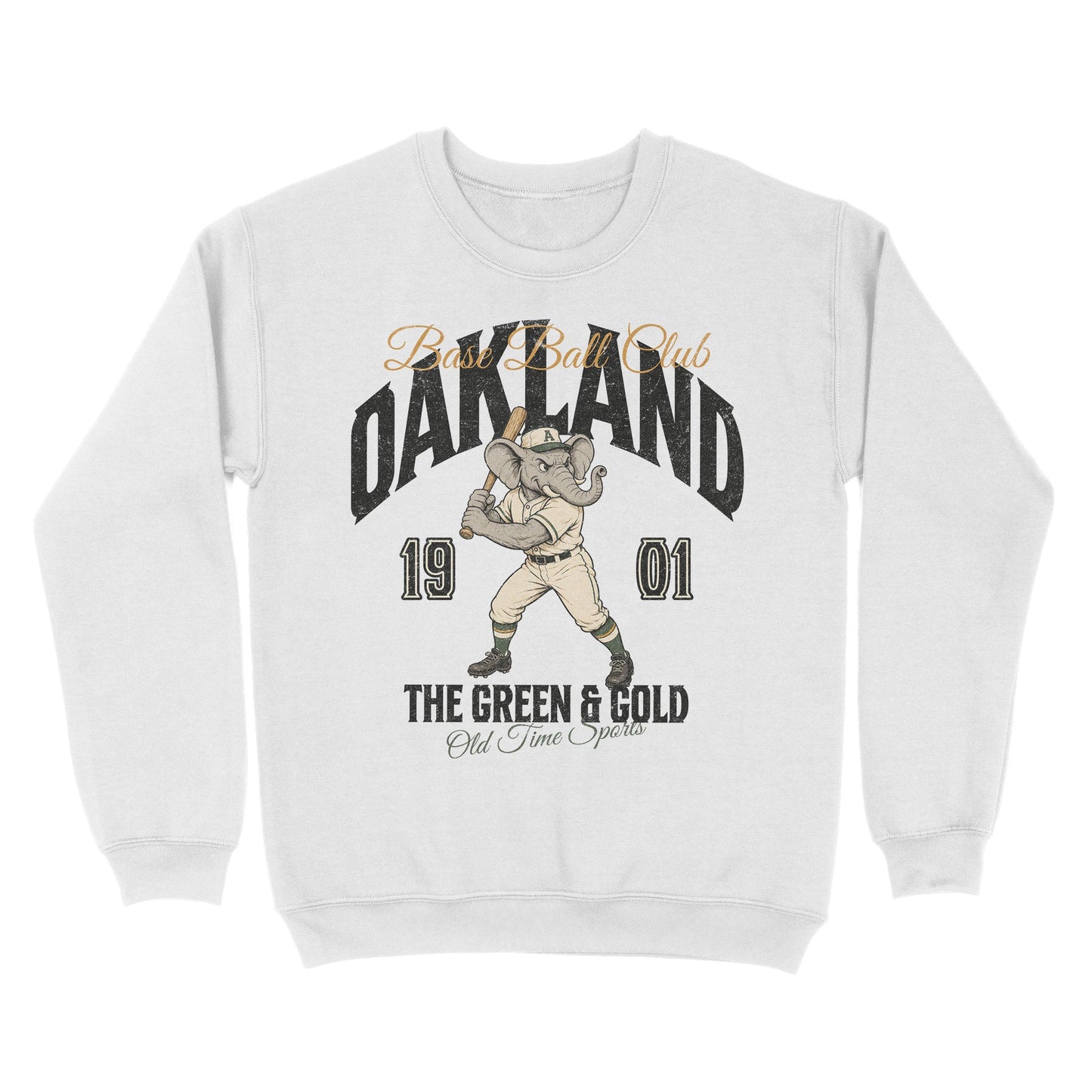 Oakland Base Ball Club Basic Crewneck - Old Time Sports
