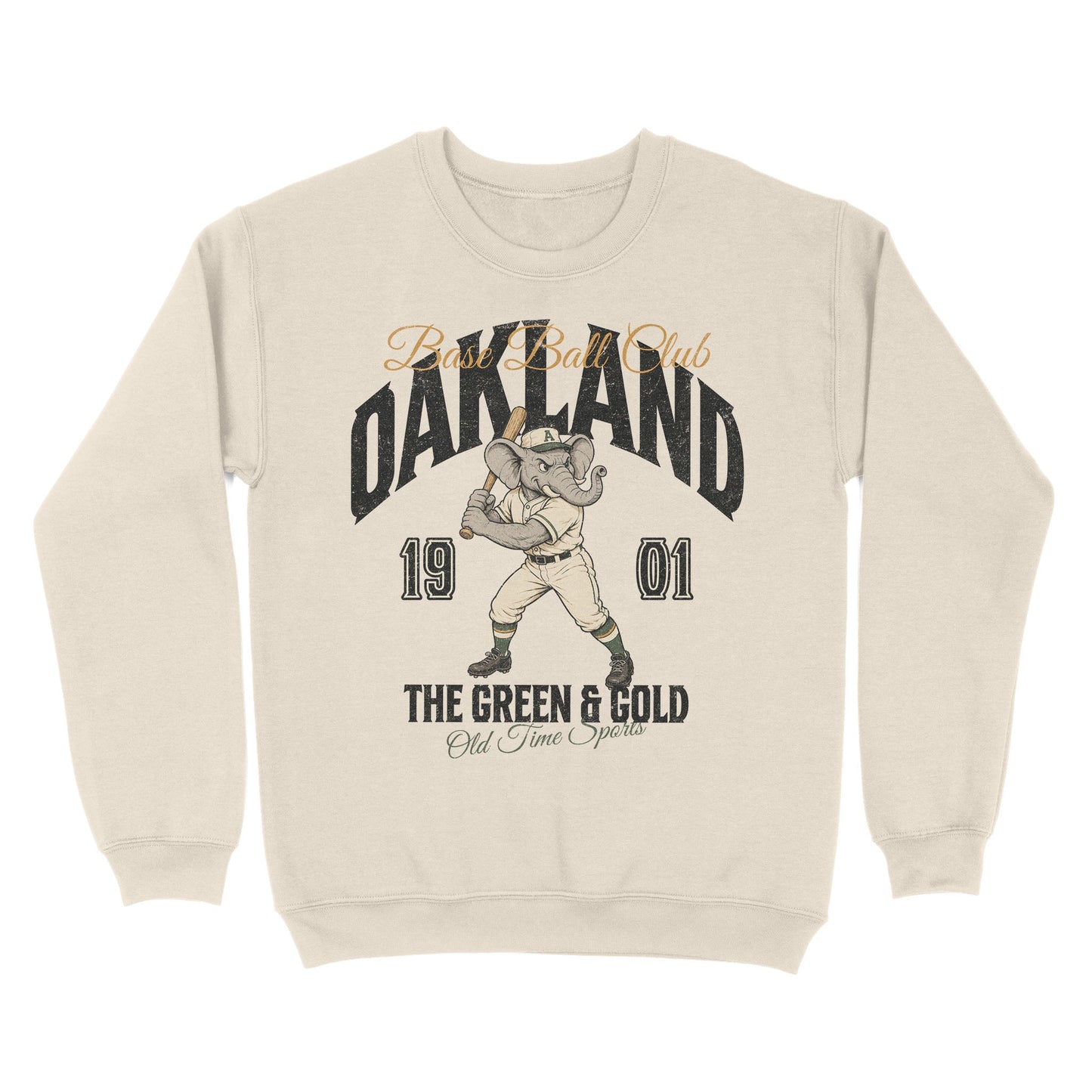 Oakland Base Ball Club Basic Crewneck - Old Time Sports