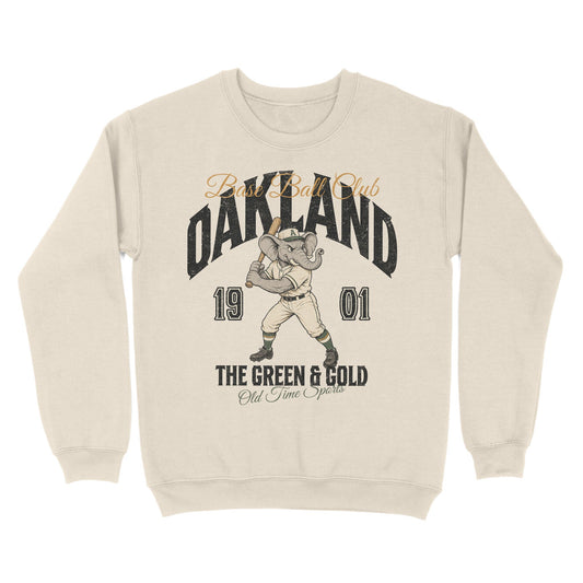 Oakland Base Ball Club Basic Crewneck - Old Time Sports