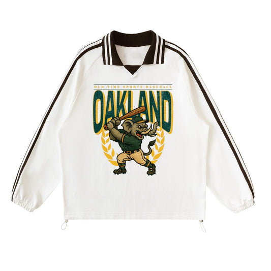 Oakland Baseball Longsleeve Jacket - Old Time Sports