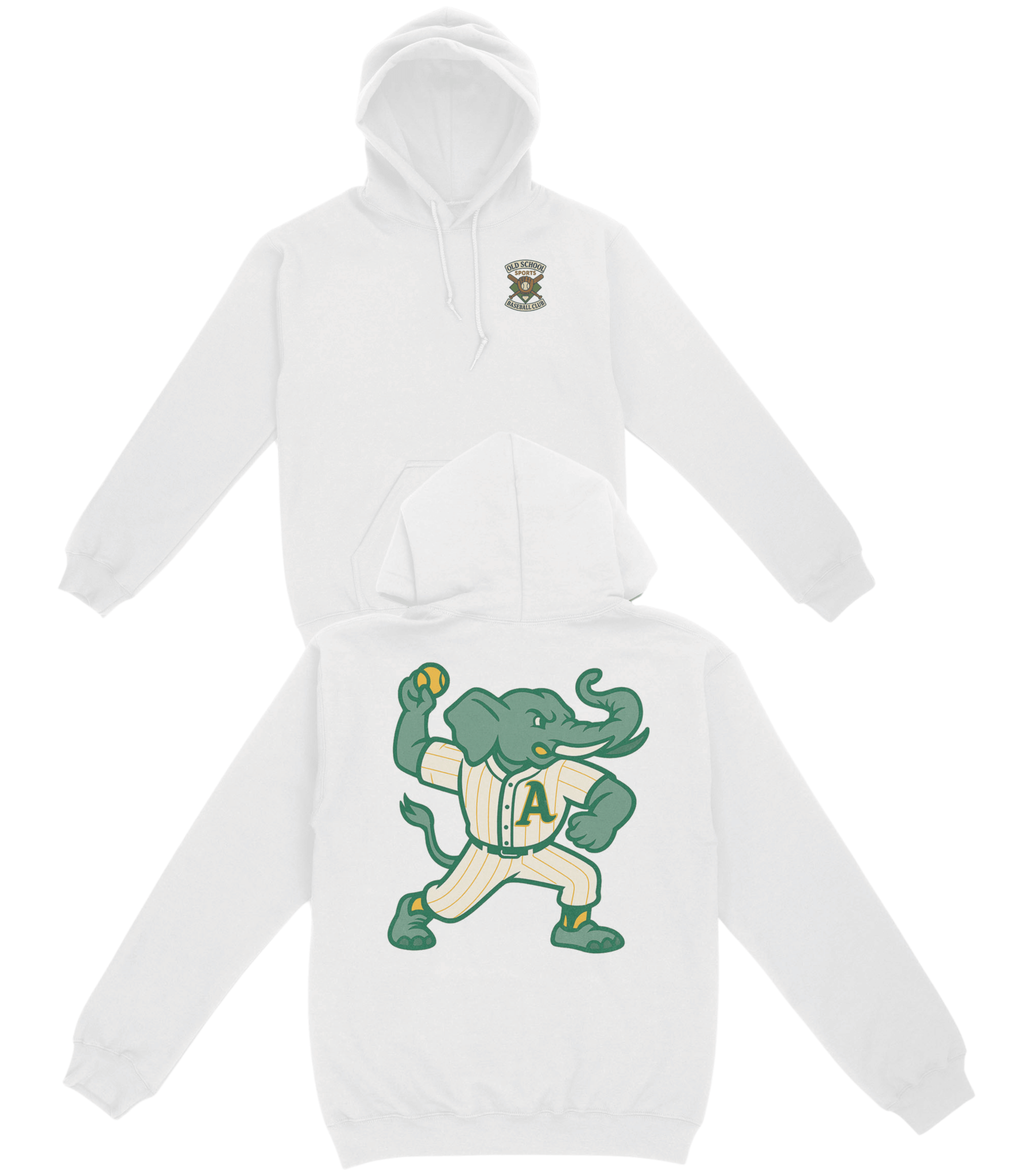 Oakland Baseball v2 Basic Hoodie - Old Time Sports
