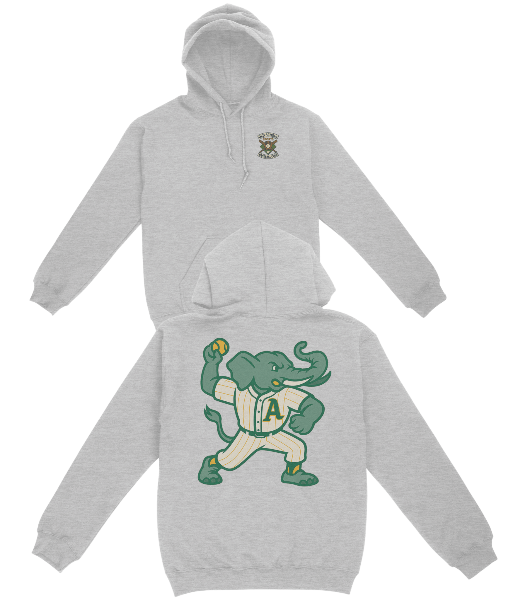 Oakland Baseball v2 Basic Hoodie - Old Time Sports