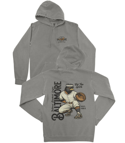Old Time Baltimore Baseball Premium Hoodie - Old Time Sports