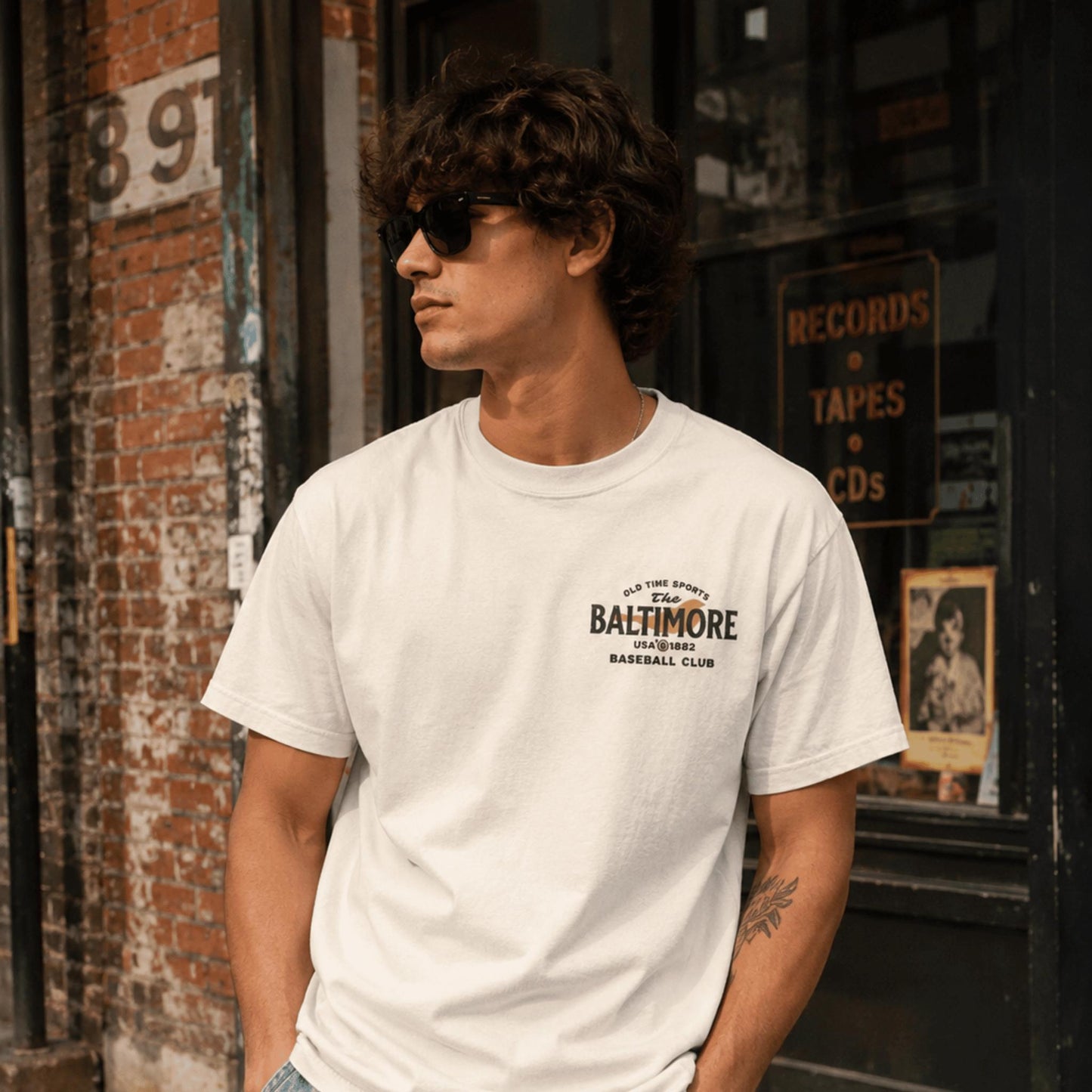 Old Time Baltimore Baseball T-Shirt - Old Time Sports