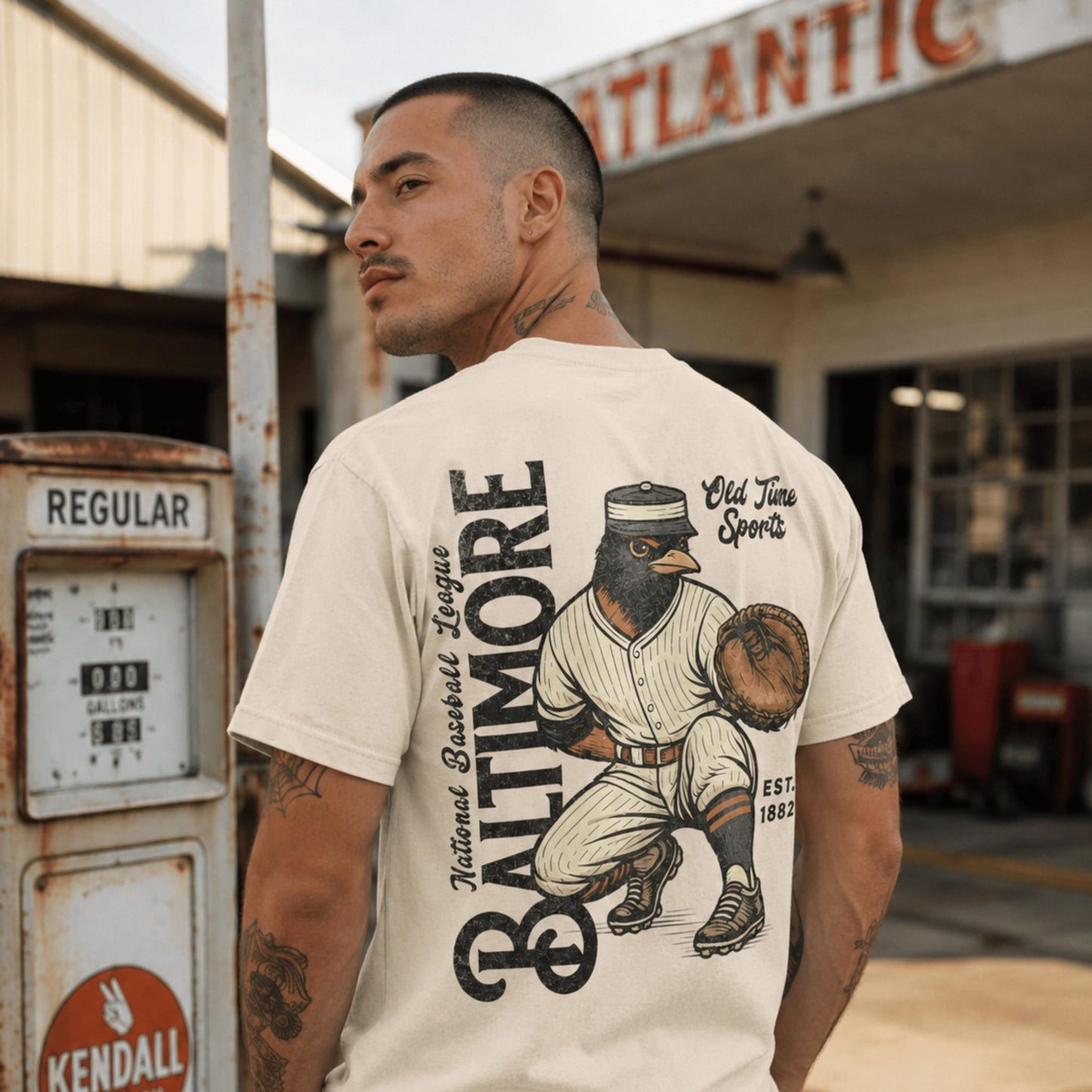 Old Time Baltimore Baseball T-Shirt - Old Time Sports