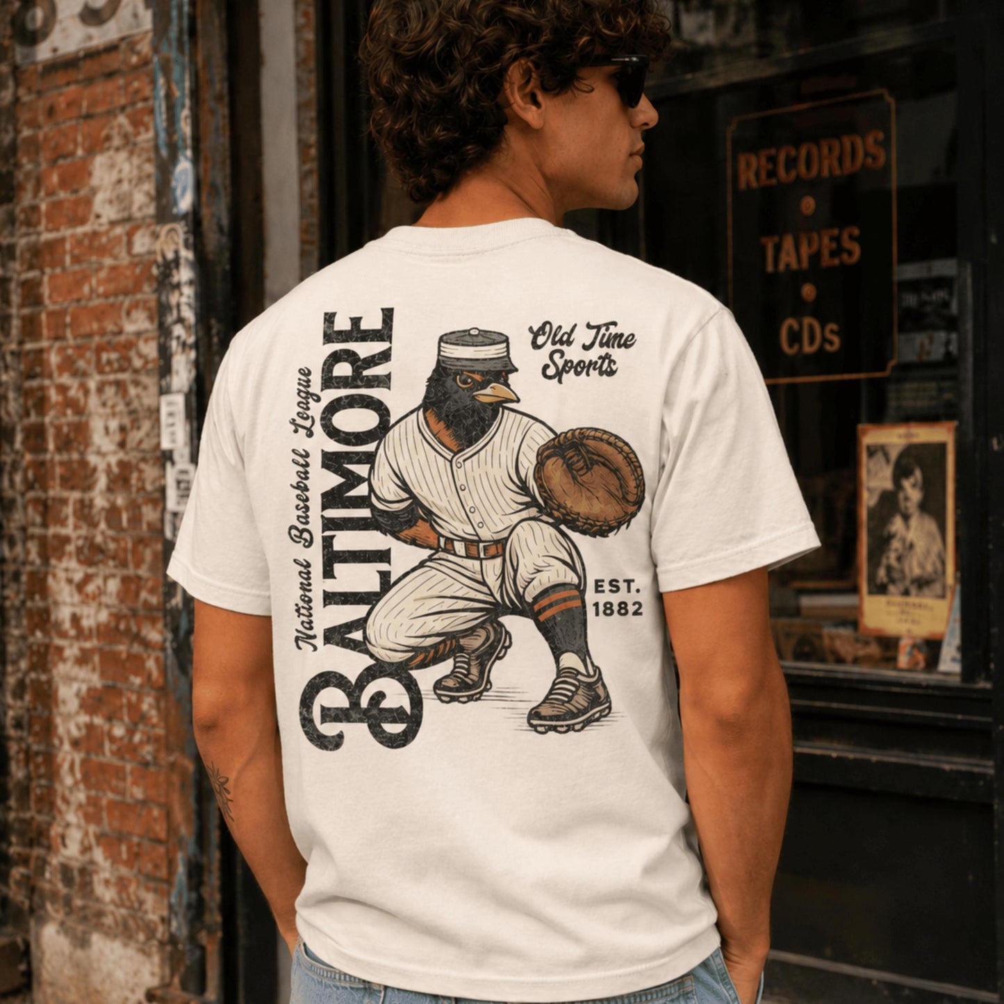 Old Time Baltimore Baseball T-Shirt - Old Time Sports