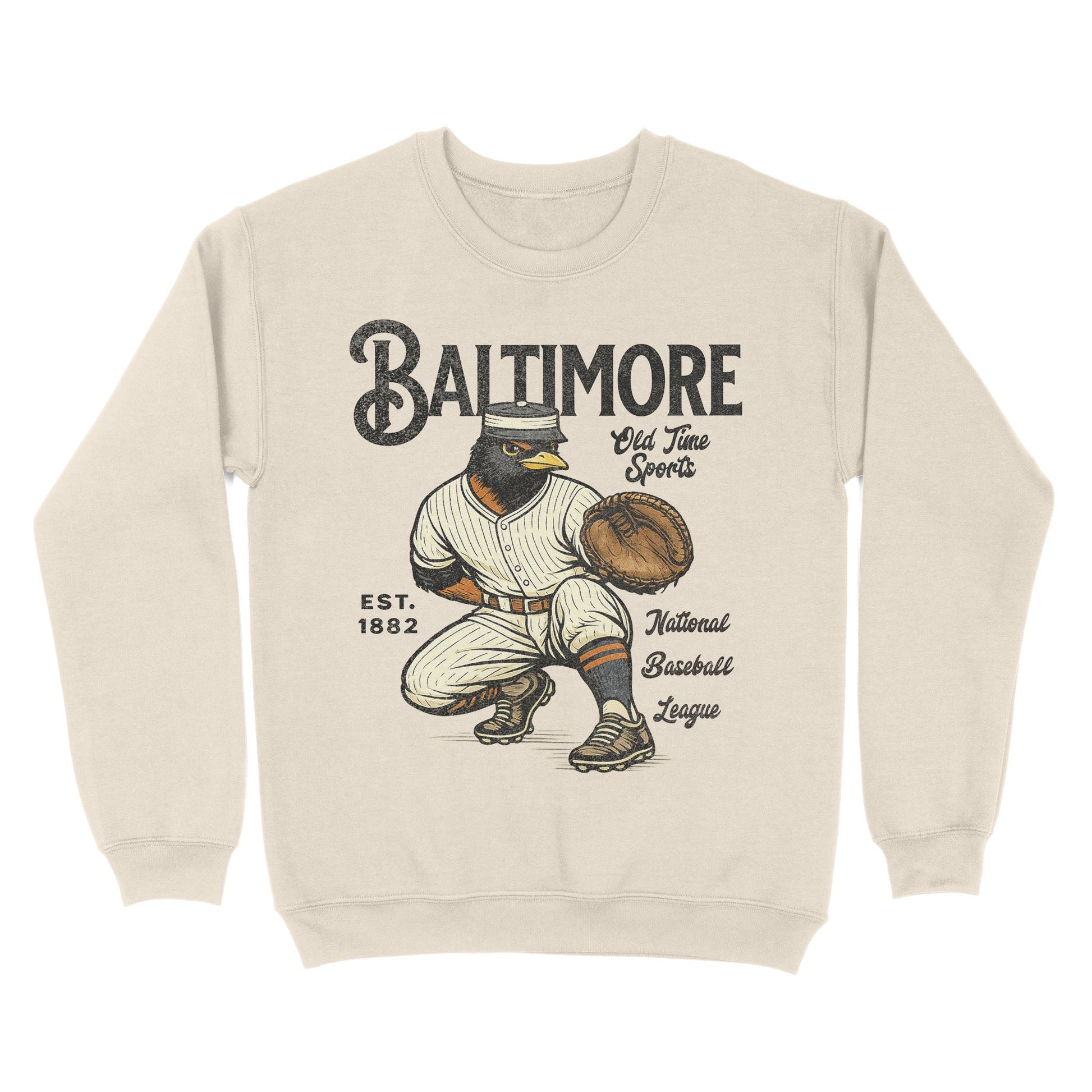 Old Time Baltimore Basic Crewneck - Old Time Sports