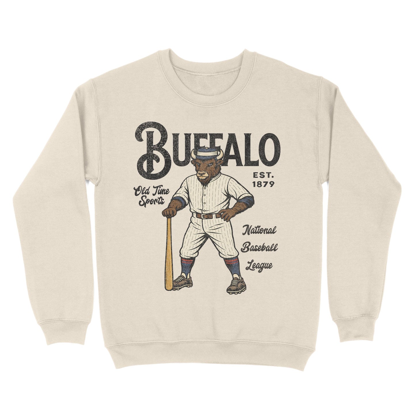 Old Time Buffalo Basic Crewneck - Old Time Sports