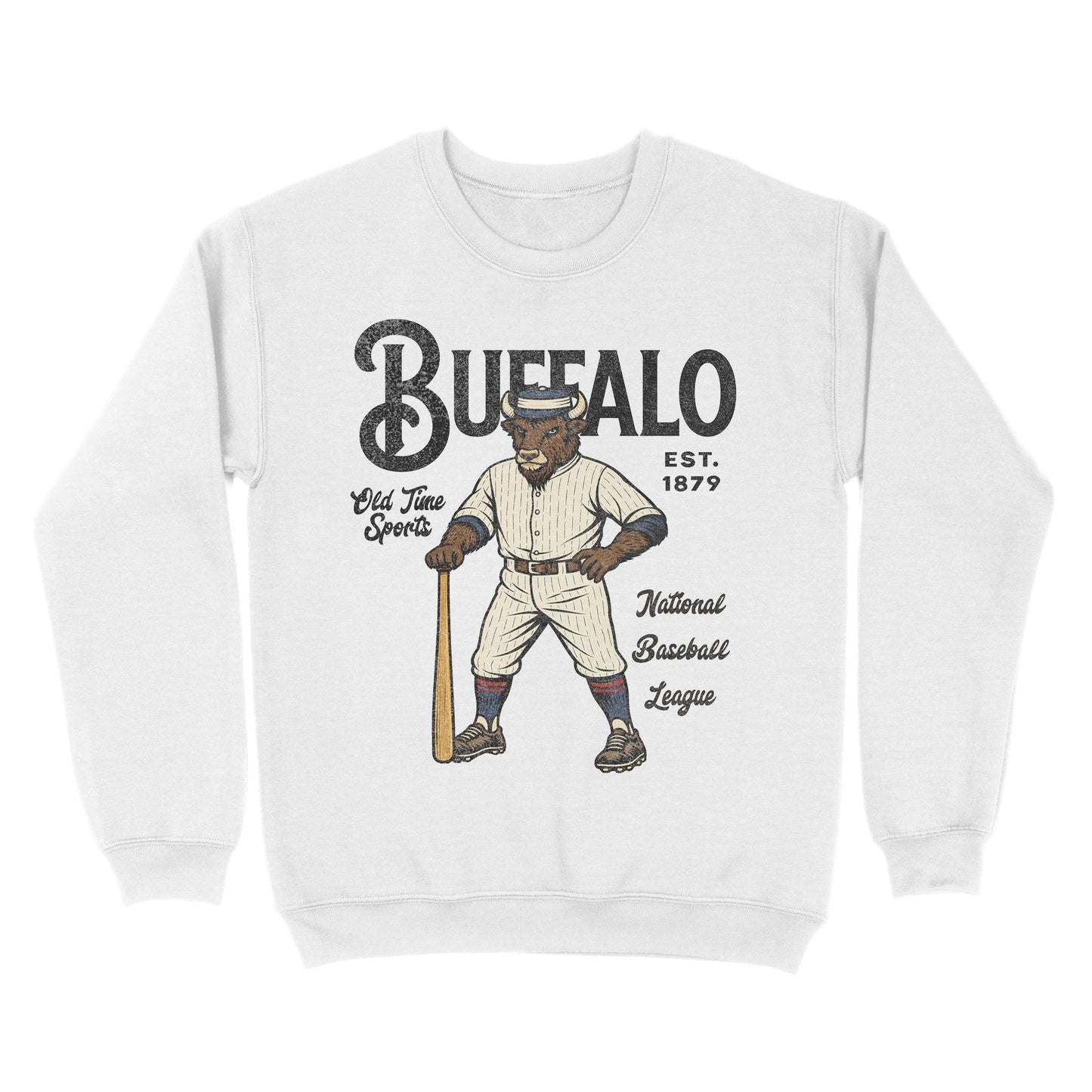 Old Time Buffalo Basic Crewneck - Old Time Sports