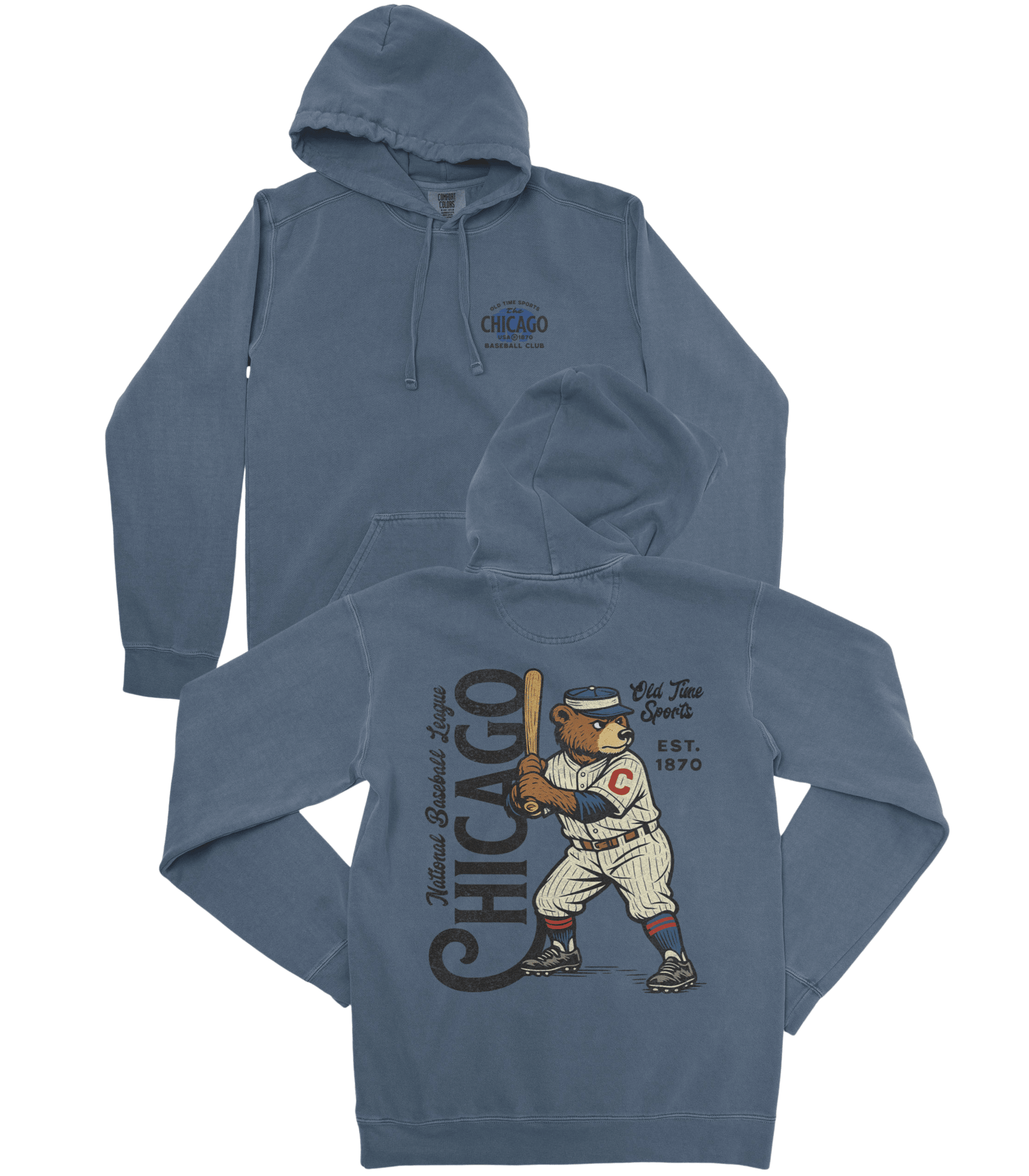 Old Time Chicago Baseball Premium Hoodie