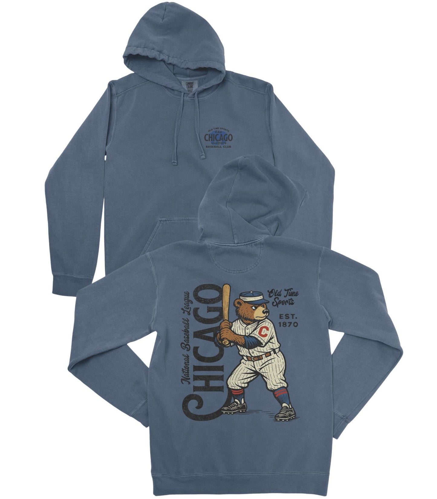 Old Time Chicago Baseball Premium Hoodie - Old Time Sports