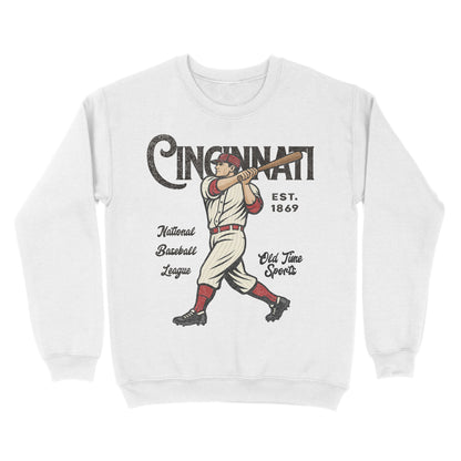 Old Time Cincinnati Basic Crewneck - Old Time Sports