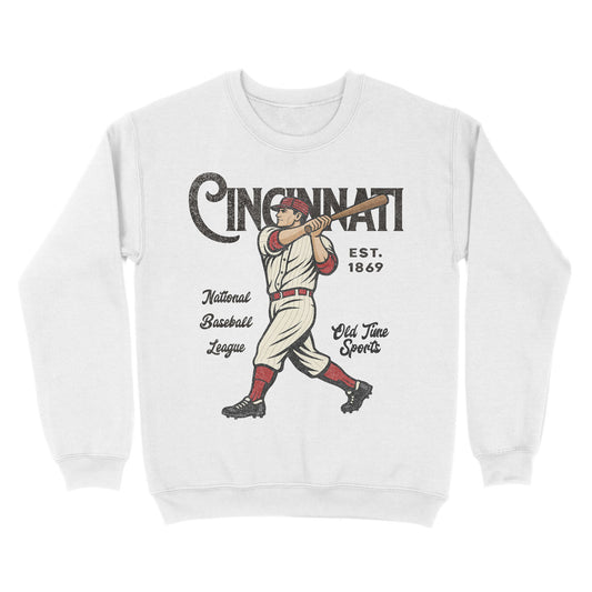 Old Time Cincinnati Basic Crewneck - Old Time Sports