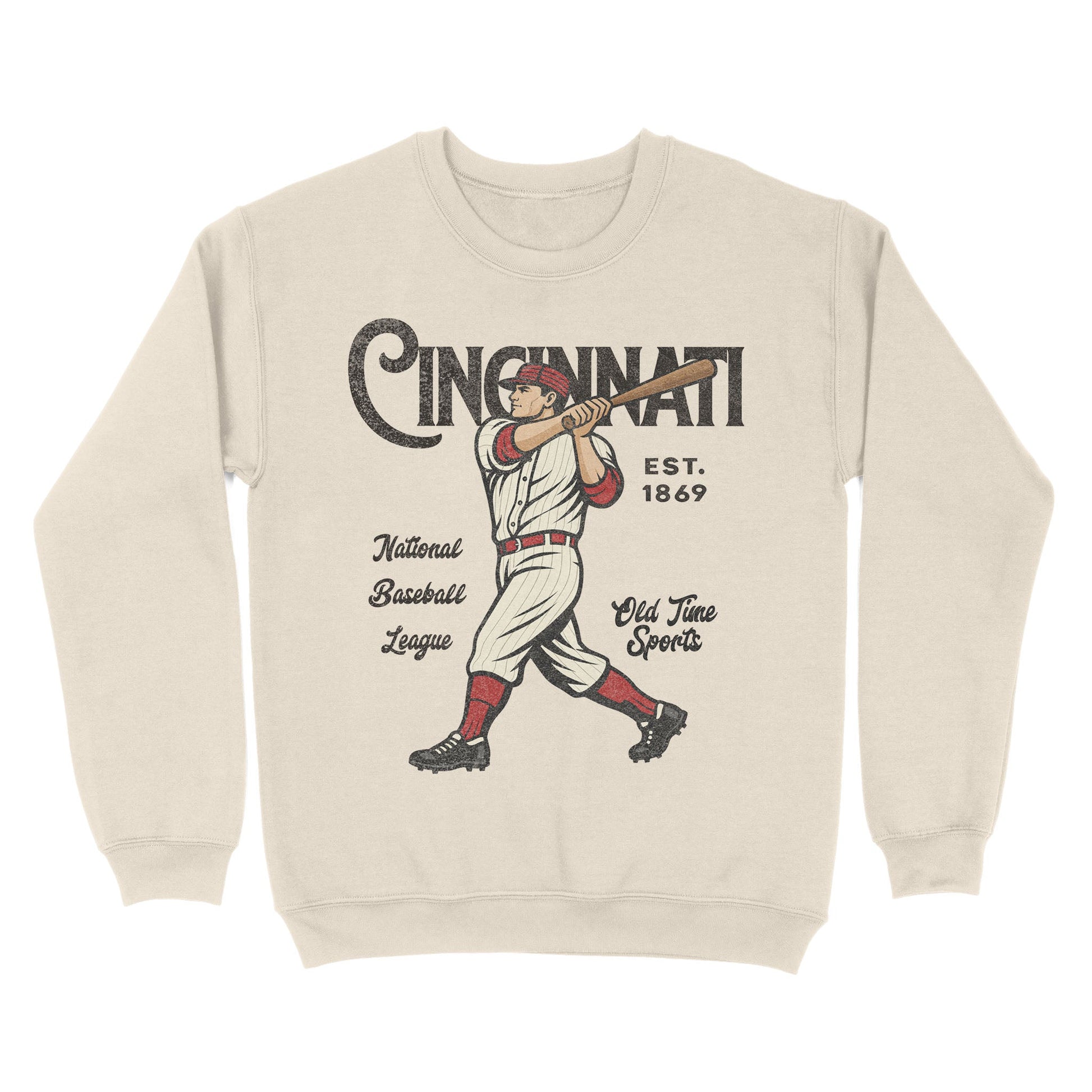 Old Time Cincinnati Basic Crewneck - Old Time Sports