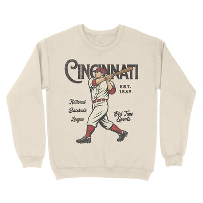 Old Time Cincinnati Basic Crewneck - Old Time Sports