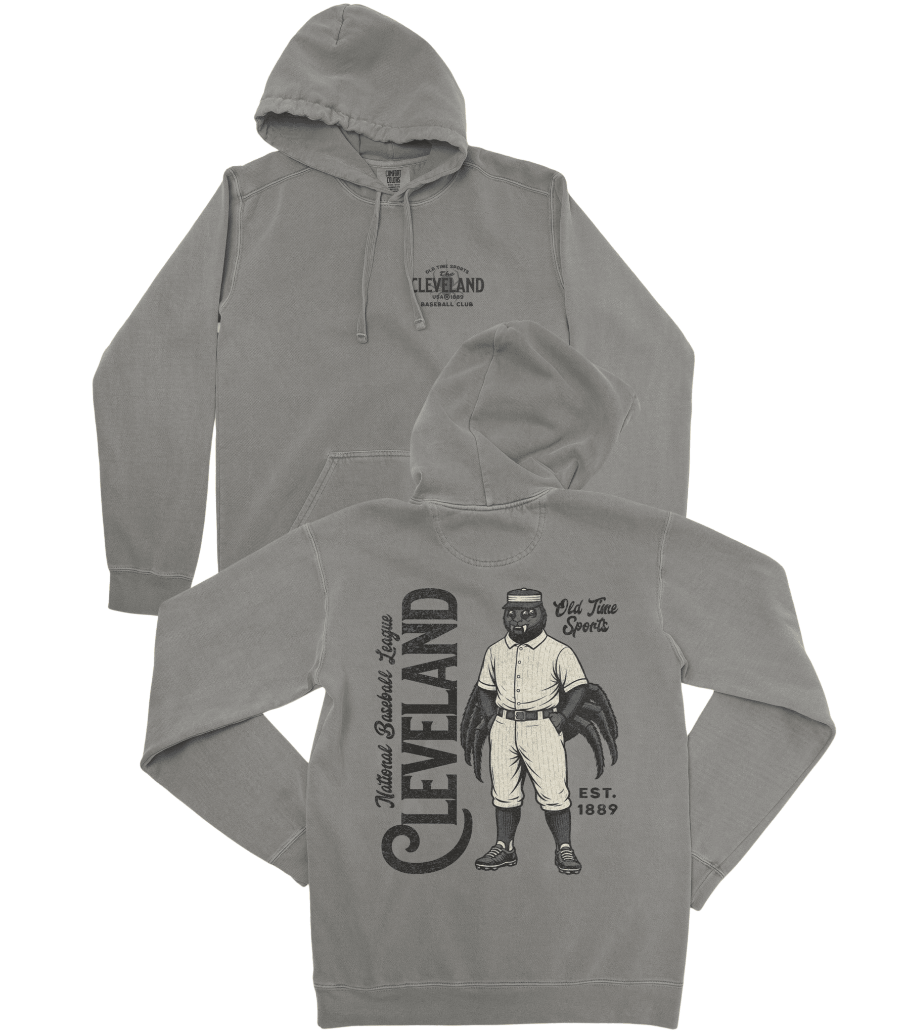 Old Time Cleveland Baseball Premium Hoodie