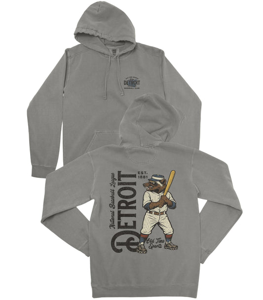 Old Time Detroit Baseball Premium Hoodie - Old Time Sports
