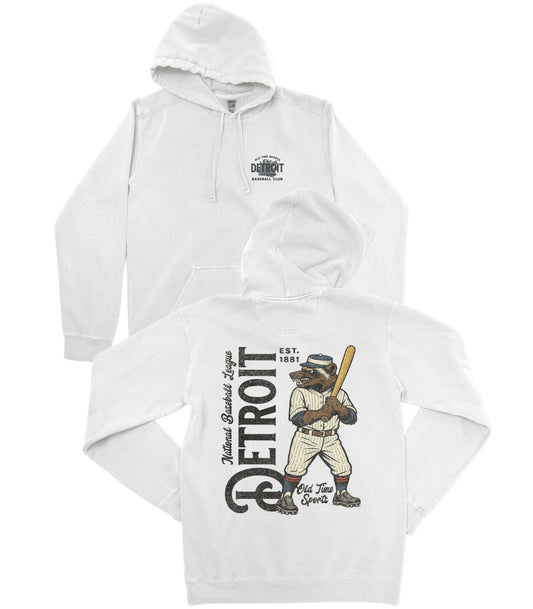 Old Time Detroit Baseball Premium Hoodie - Old Time Sports