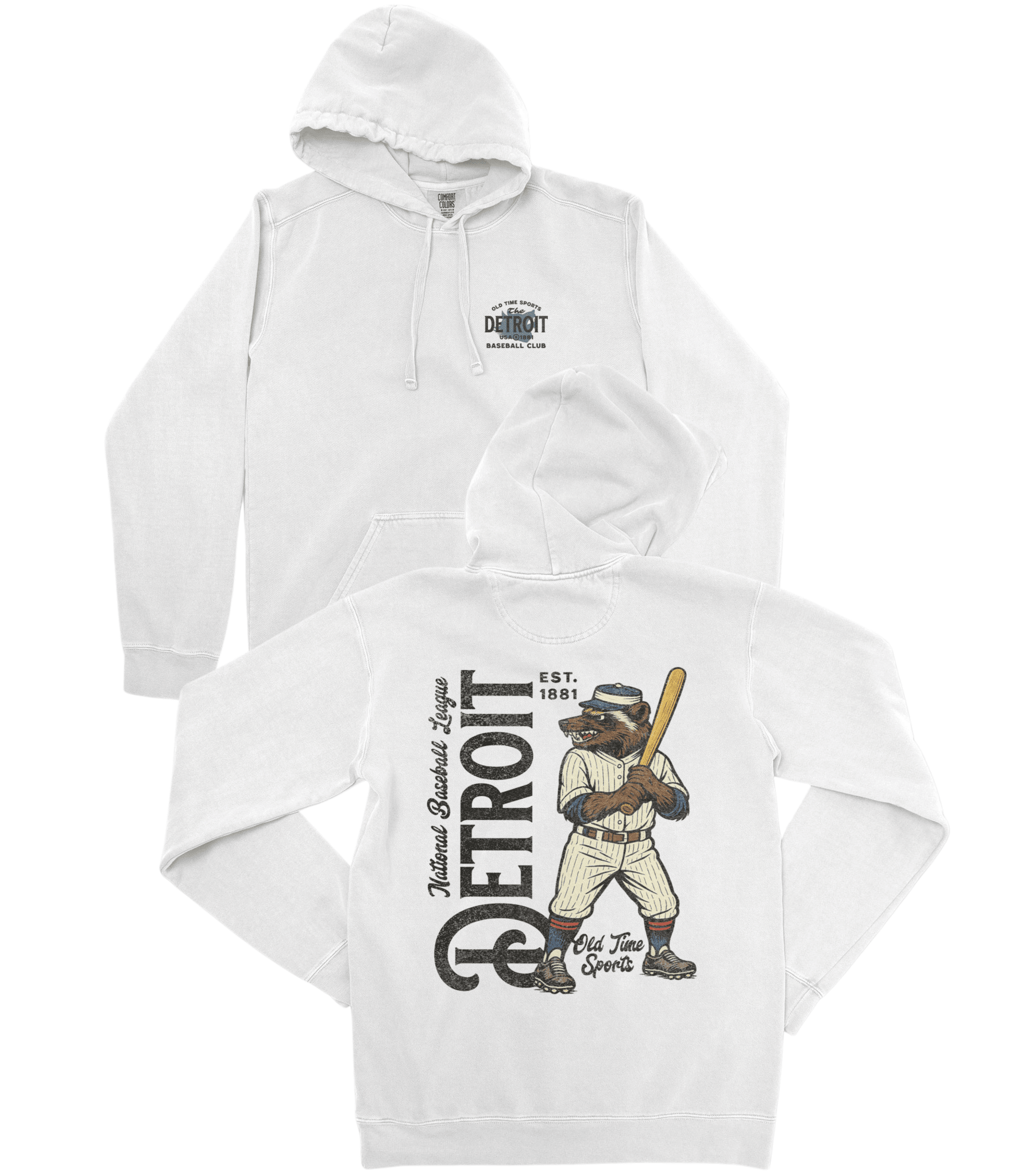 Old Time Detroit Baseball Premium Hoodie