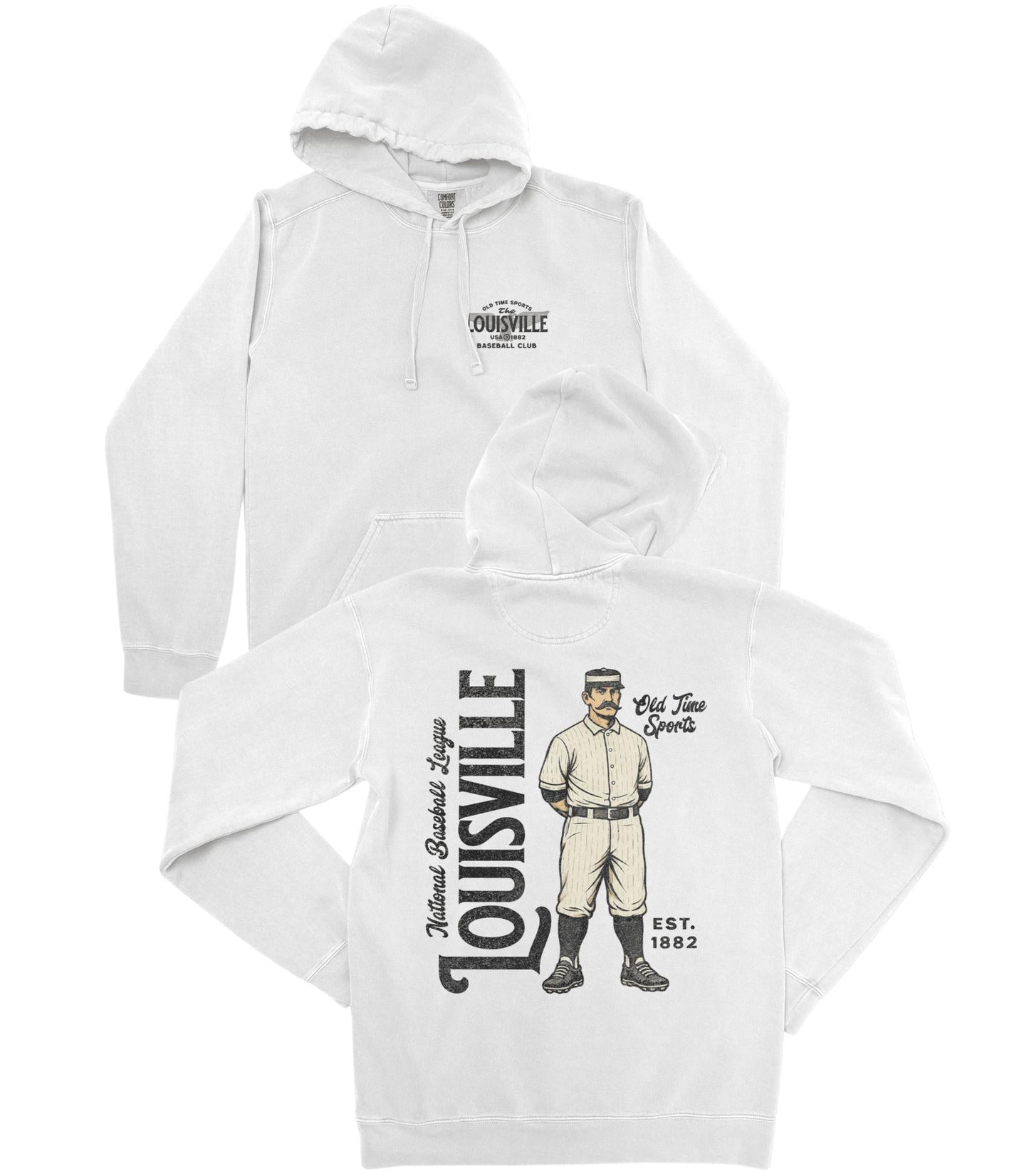 Old Time Louisville Baseball Premium Hoodie - Old Time Sports