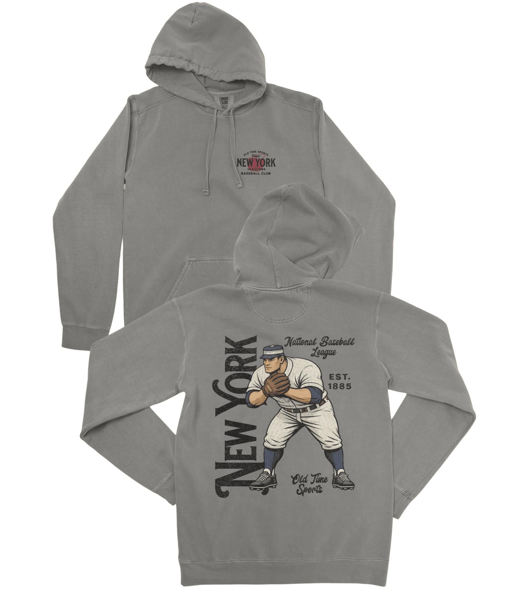 Old Time New York Baseball Premium Hoodie - Old Time Sports