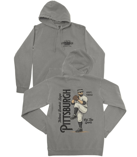 Old Time Pittsburgh Baseball Premium Hoodie - Old Time Sports