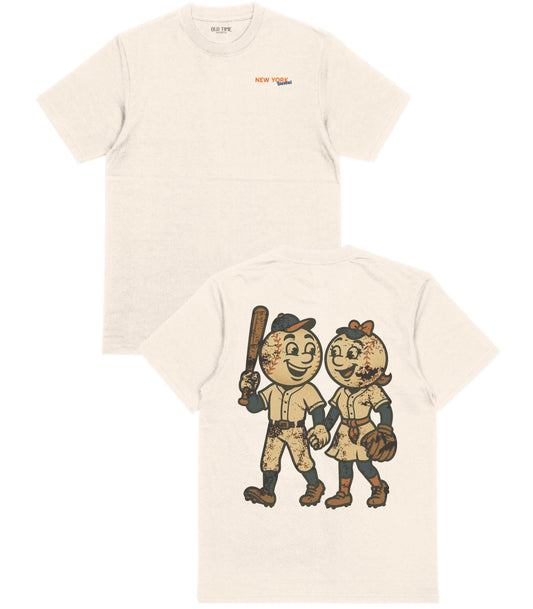 Old Time Queens Baseball T-Shirt