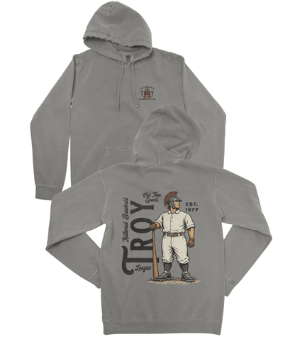 Old Time Troy Baseball Premium Hoodie