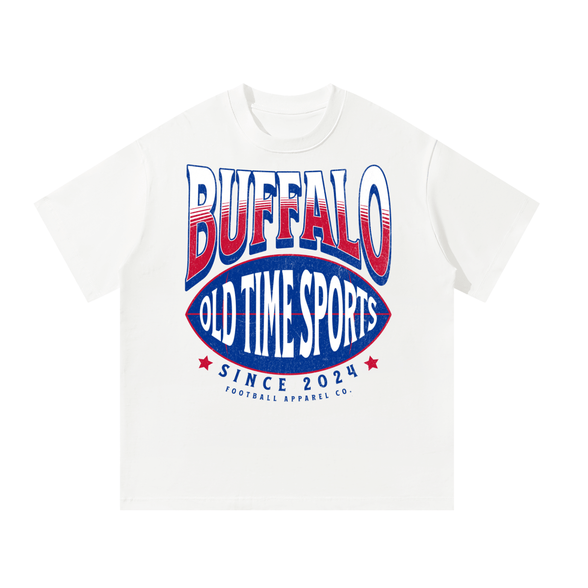 OTS Football BUF Heavyweight Tee - Old Time Sports