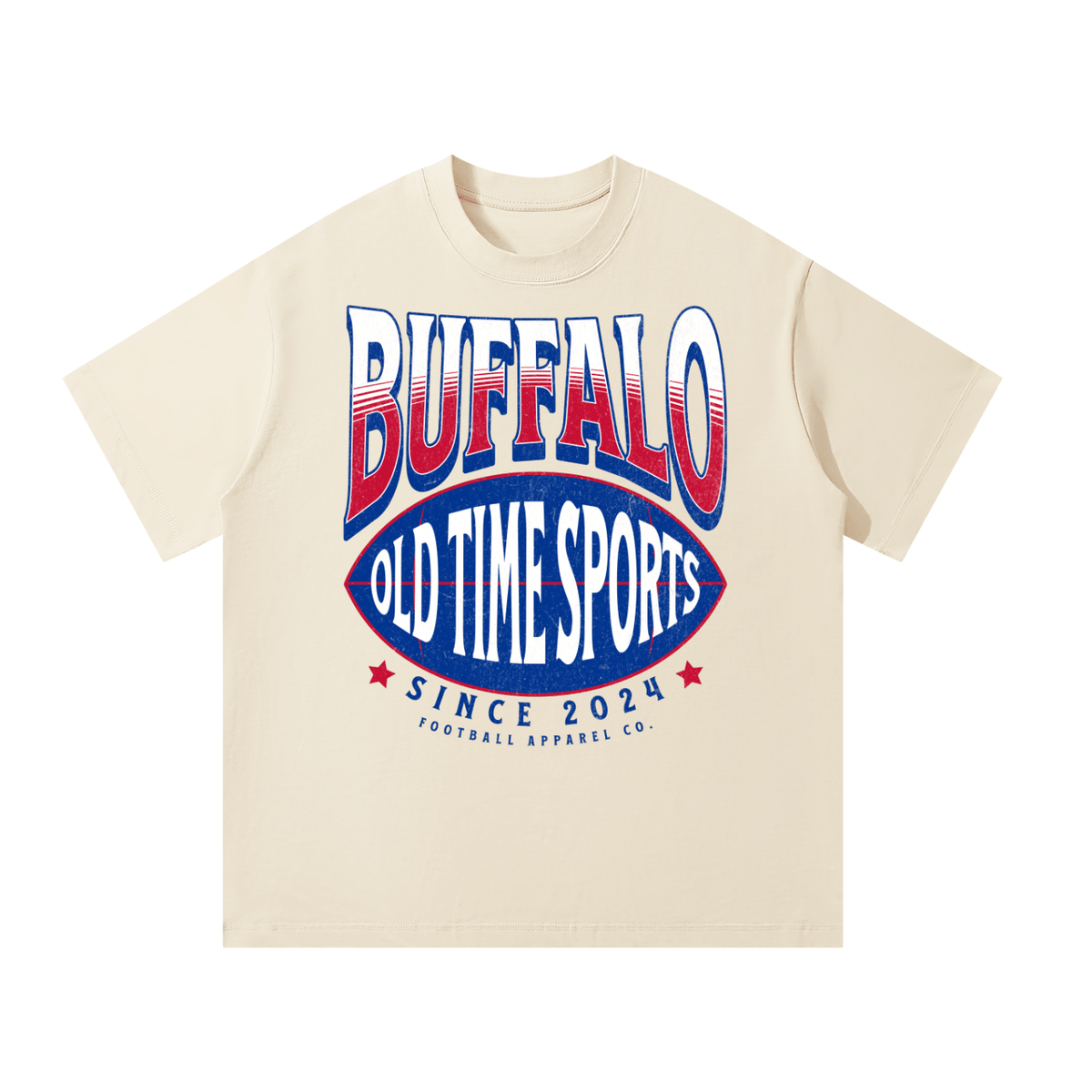 OTS Football BUF Heavyweight Tee - Old Time Sports