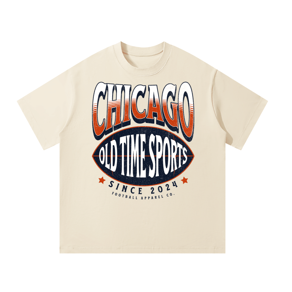 OTS Football CHI Heavyweight Tee - Old Time Sports