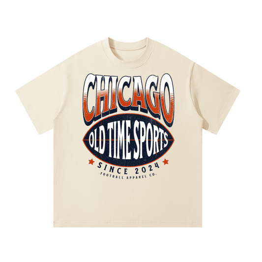 OTS Football CHI Heavyweight Tee - Old Time Sports