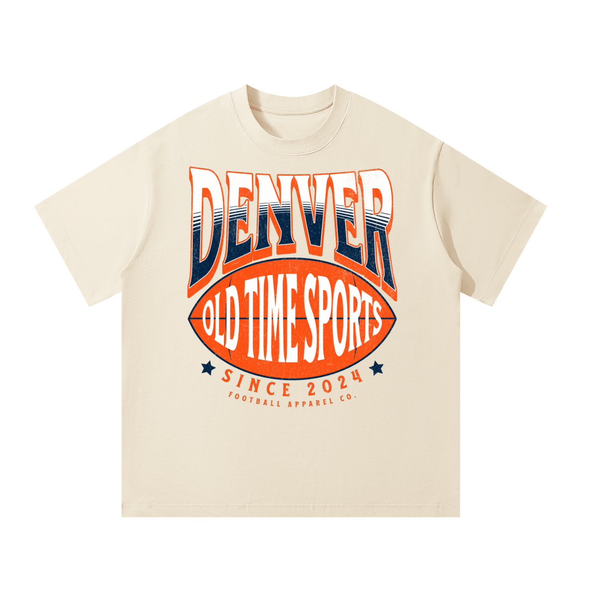 OTS Football DEN Heavyweight Tee - Old Time Sports