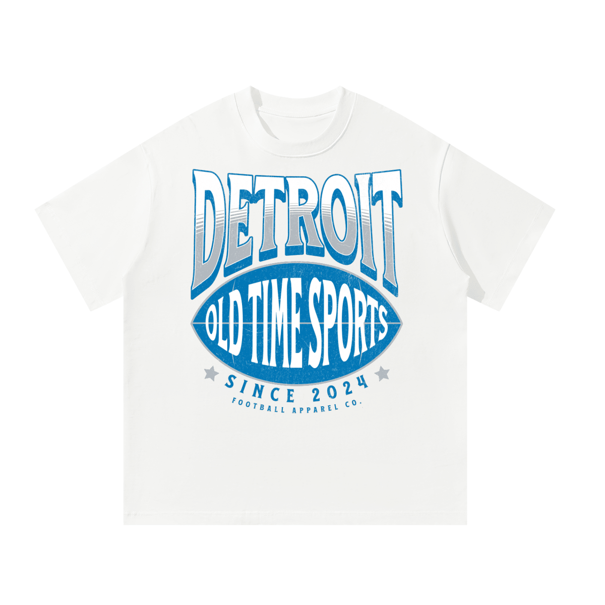 OTS Football DET Heavyweight Tee - Old Time Sports