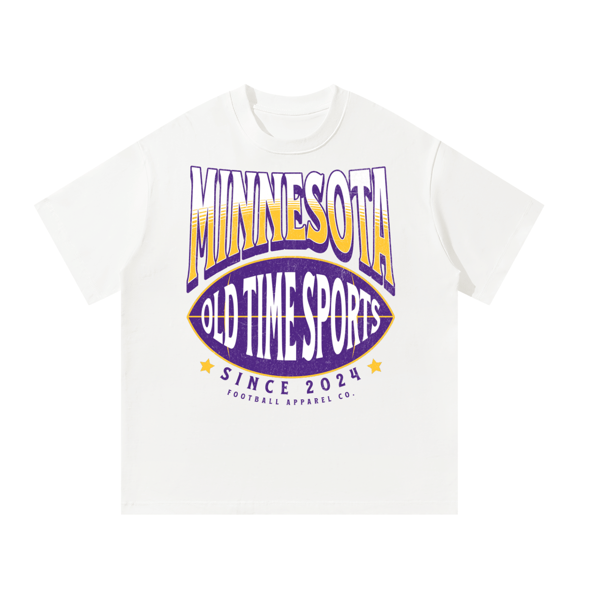 OTS Football MIN Heavyweight Tee - Old Time Sports