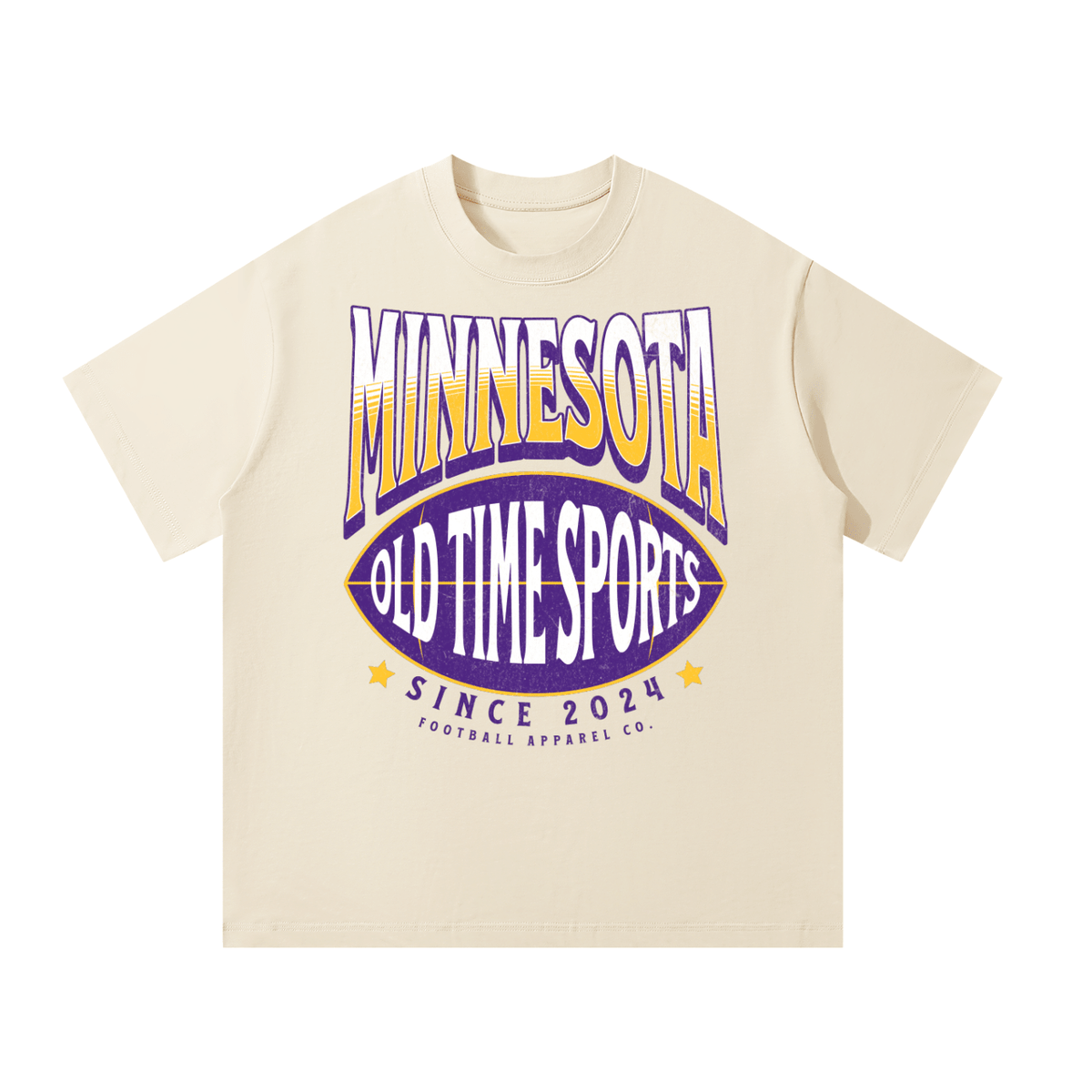 OTS Football MIN Heavyweight Tee - Old Time Sports