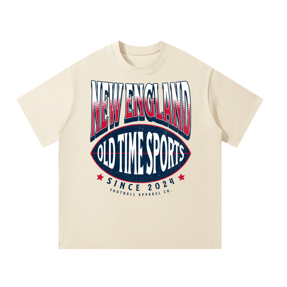 OTS Football NE Heavyweight Tee - Old Time Sports