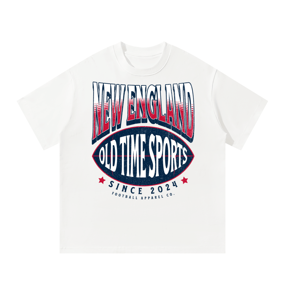 OTS Football NE Heavyweight Tee - Old Time Sports