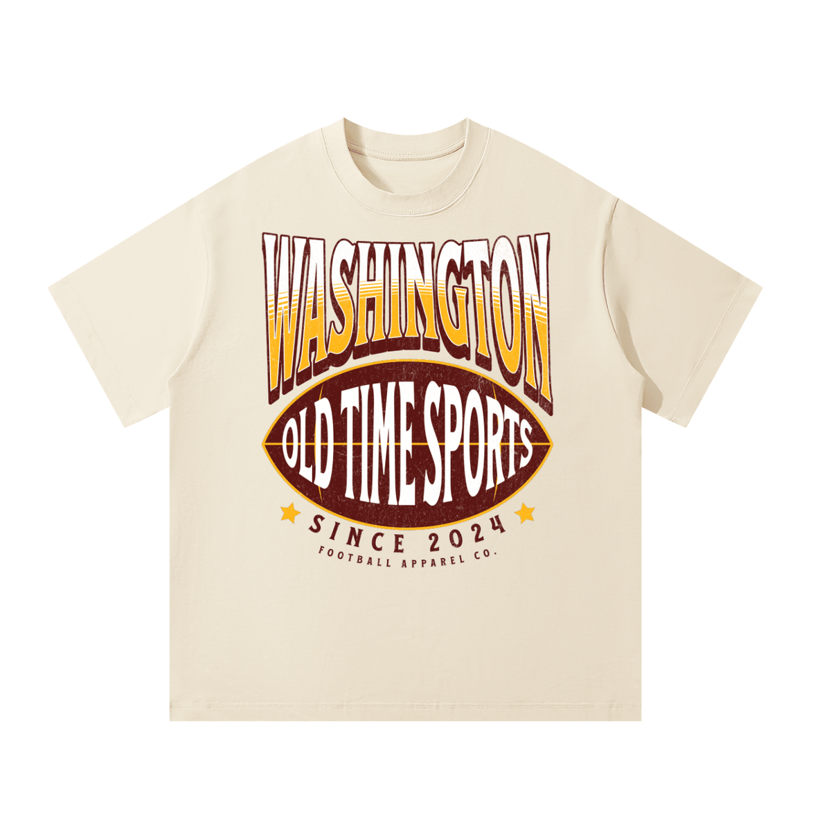 OTS Football WAS Heavyweight Tee - Old Time Sports