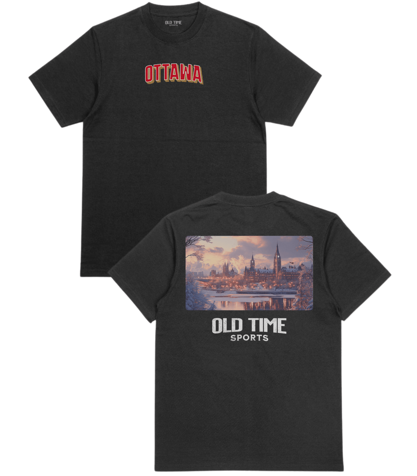 Ottawa Hockey Cityscape T-Shirt - Old Time Sports