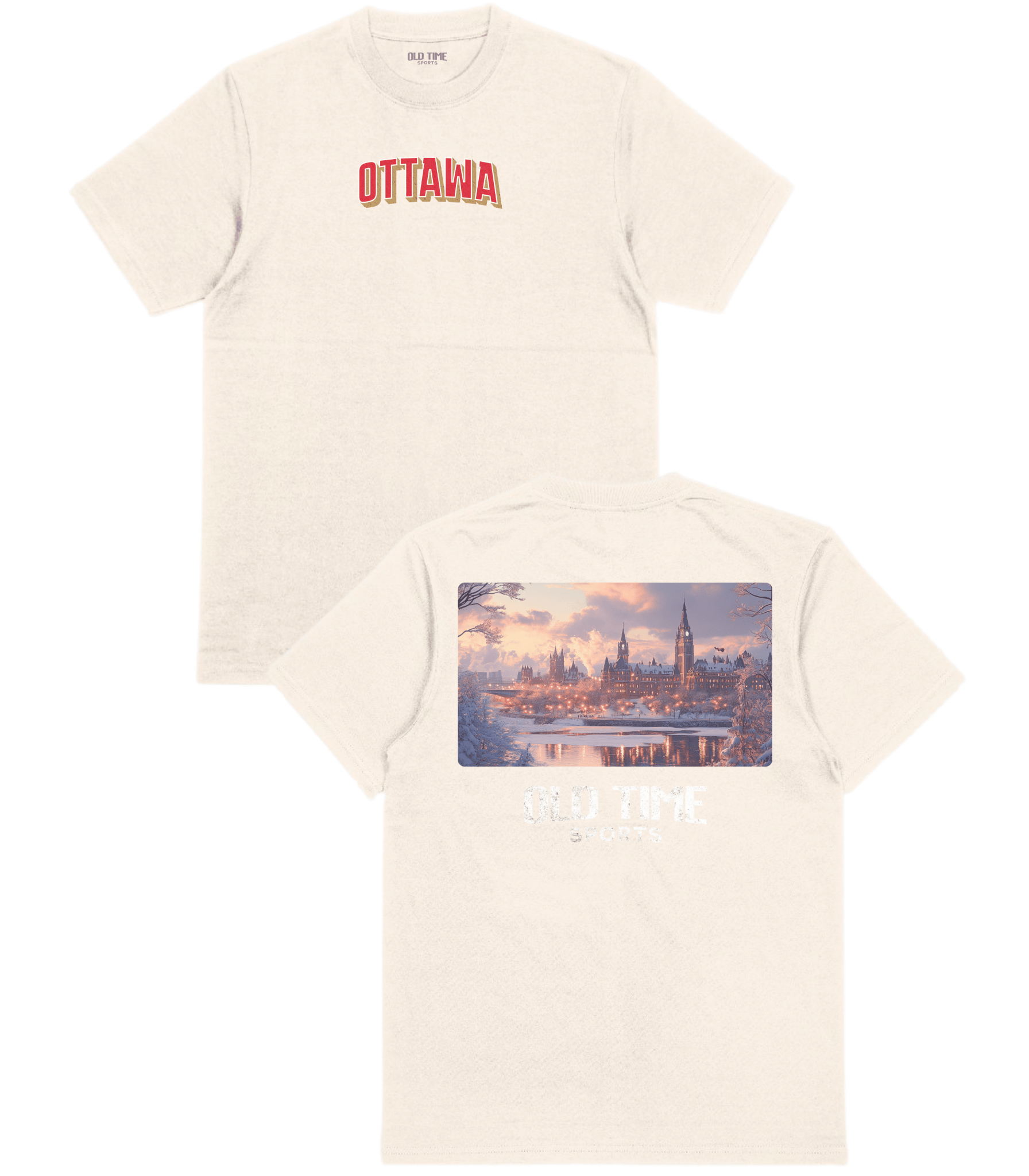 Ottawa Hockey Cityscape T-Shirt - Old Time Sports