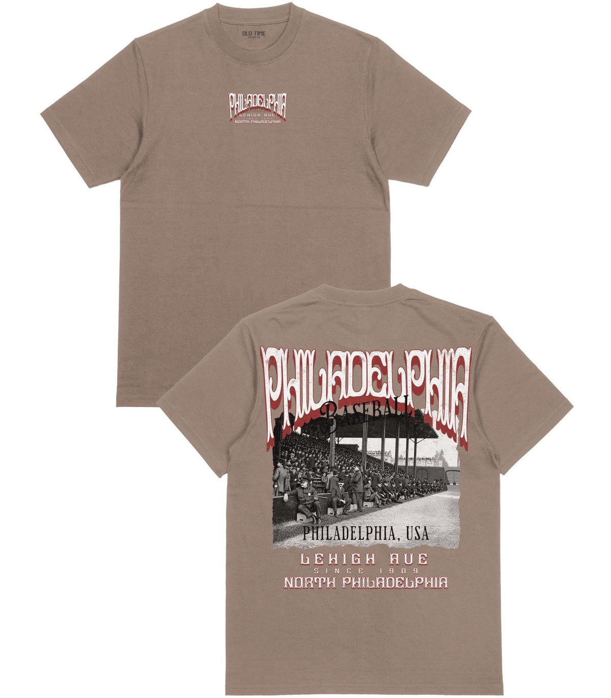PHI Baseball Poster v2 T-Shirt - Old Time Sports