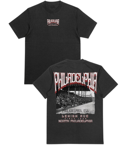 PHI Baseball Poster v2 T-Shirt - Old Time Sports