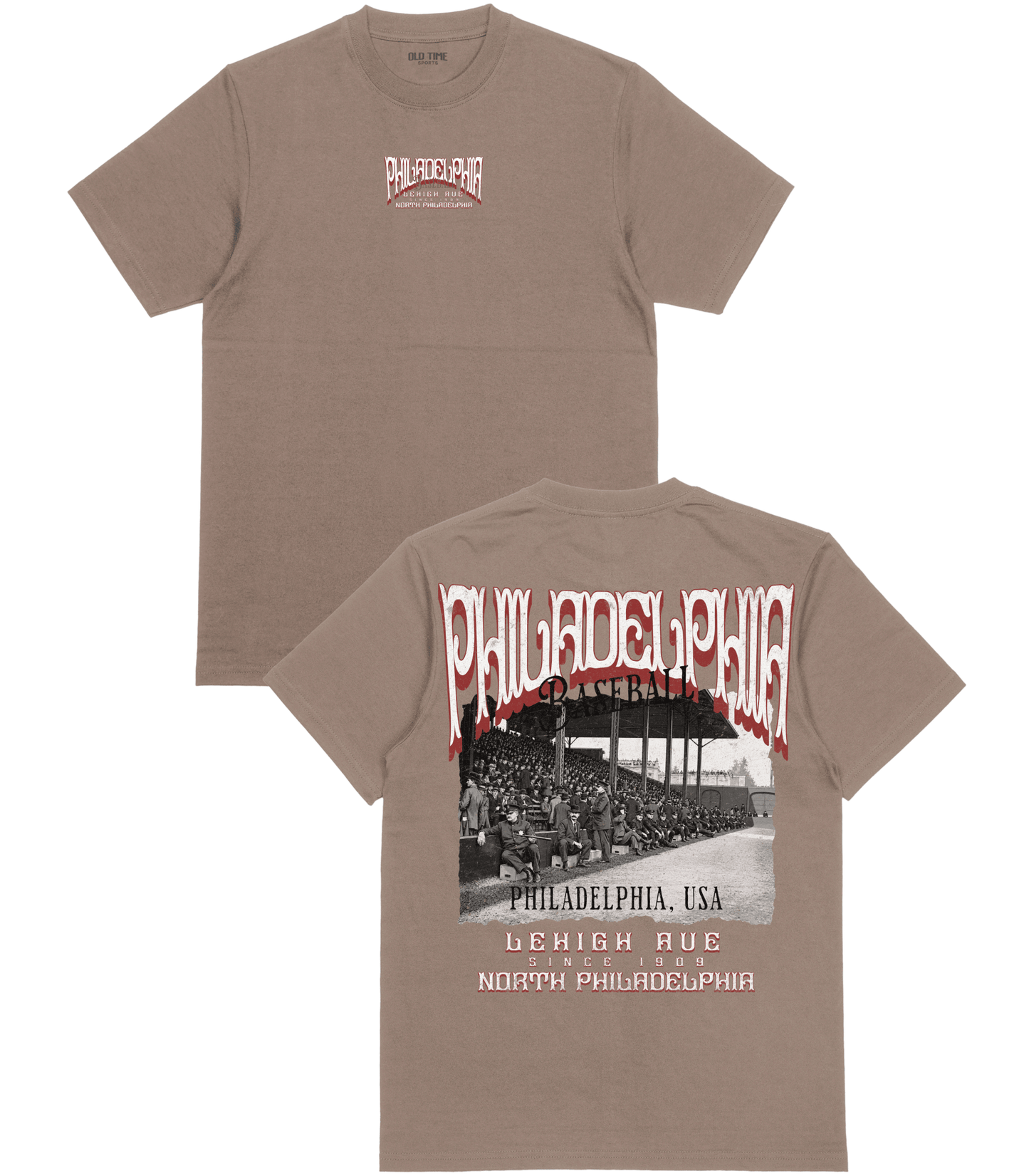 PHI Baseball Poster v2 T-Shirt - Old Time Sports