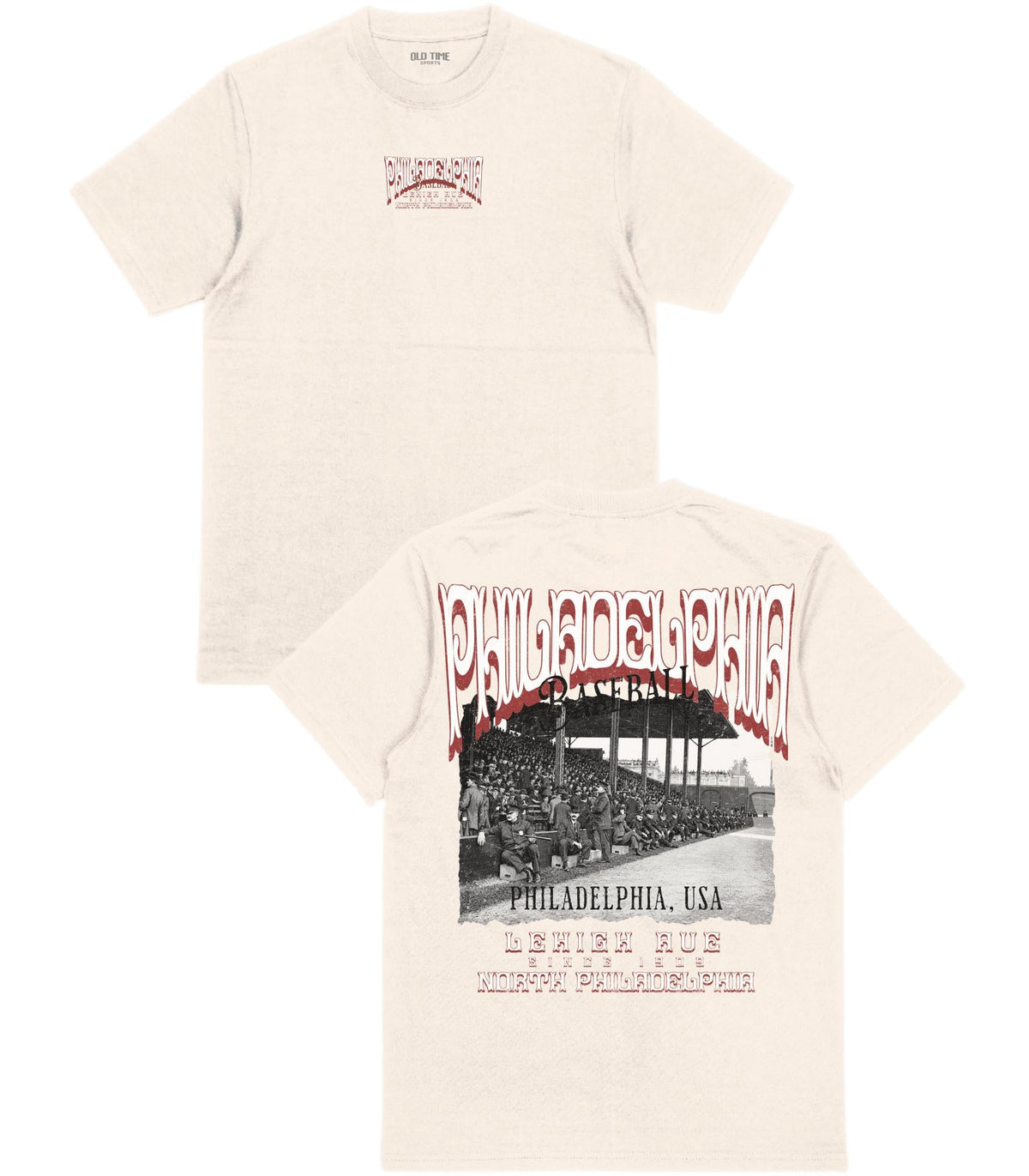PHI Baseball Poster v2 T-Shirt - Old Time Sports