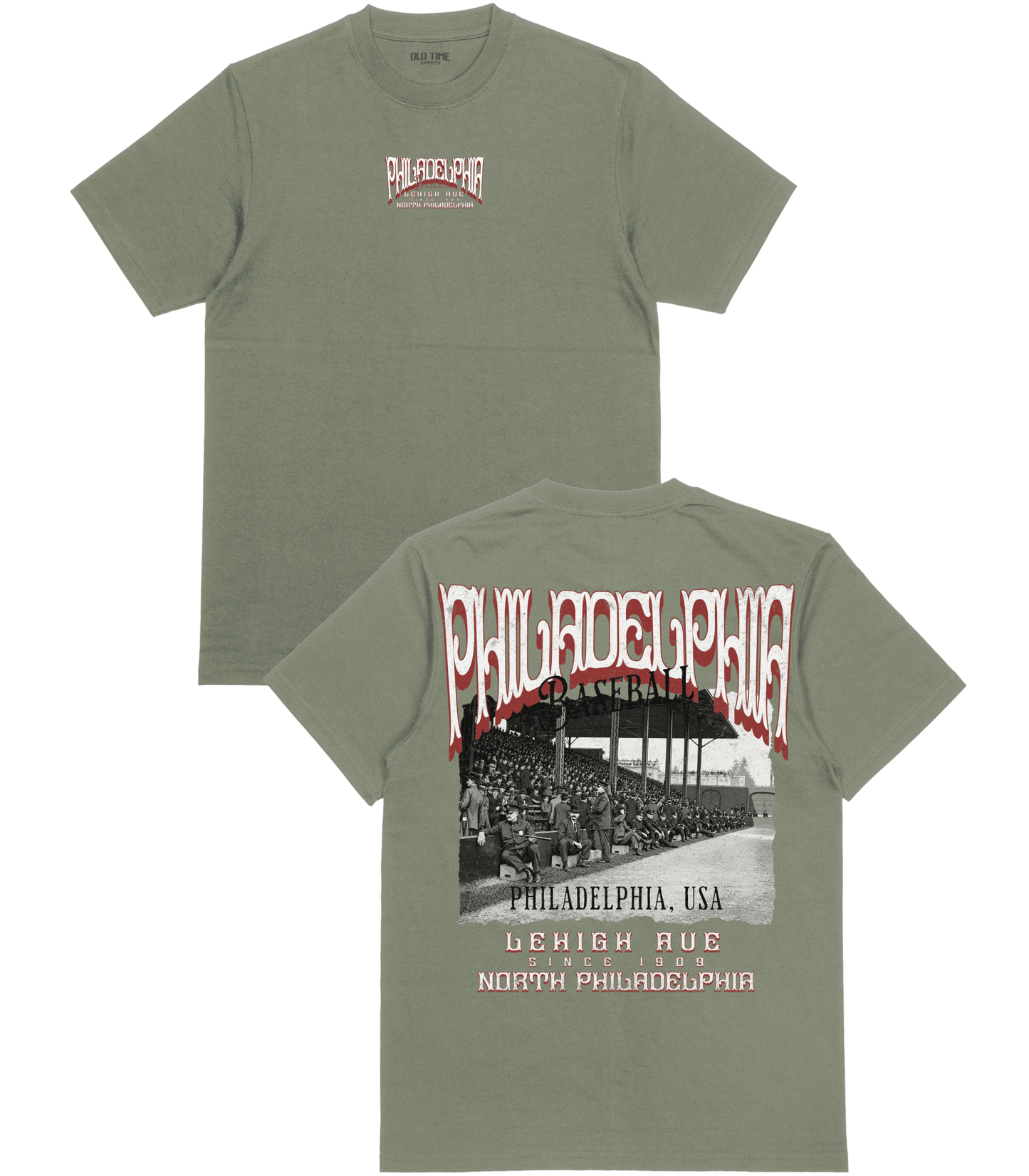 PHI Baseball Poster v2 T-Shirt - Old Time Sports