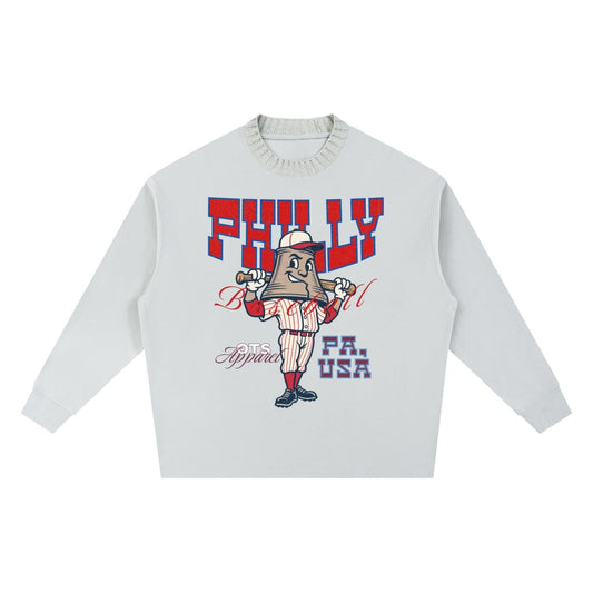 Philly Baseball Appl. Knitted Sweater - Old Time Sports