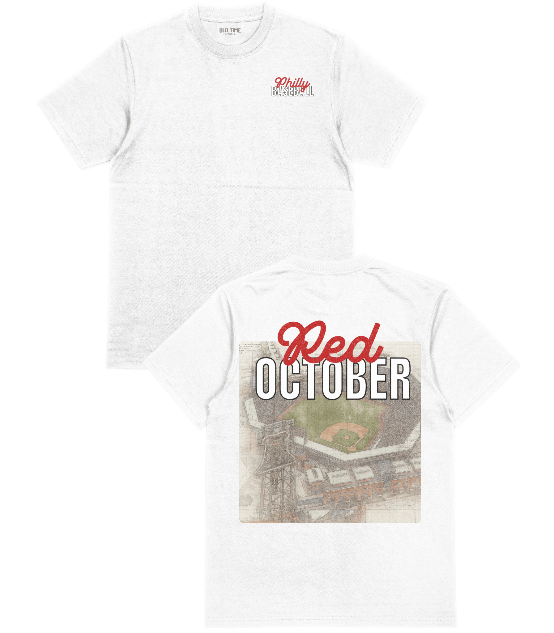 Philly Red October T-Shirt - Old Time Sports